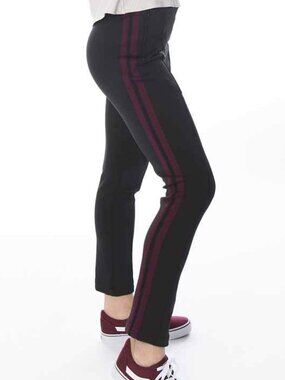 Ana Cigarette Pant - Black - Wine